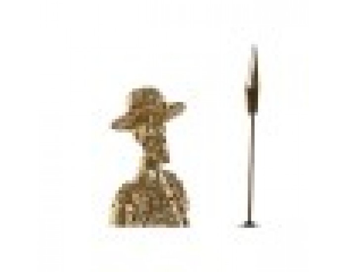 Декоративна фигурка Home ESPRIT Златен Смола 10 x 10 x 37 cm