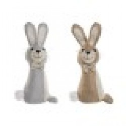 Държач на врати Home ESPRIT От пясък 20 x 10 x 35 cm Заек (2 броя) - Home esprit