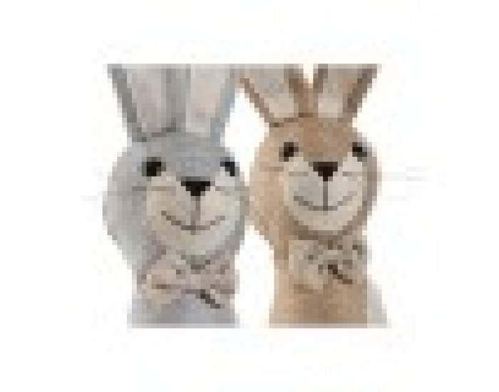 Държач на врати Home ESPRIT От пясък 20 x 10 x 35 cm Заек (2 броя)