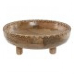 Украса за център на маса Home ESPRIT Естествен Дърво манго Колониален 25 x 25 x 9 cm - Decorațiuni