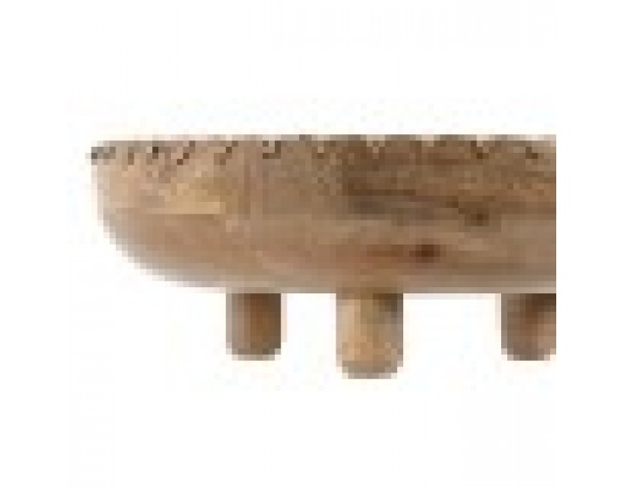 Украса за център на маса Home ESPRIT Естествен Дърво манго Колониален 25 x 25 x 9 cm