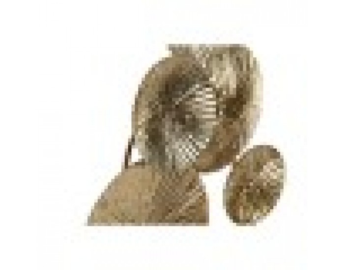Декоративна фигурка Home ESPRIT Златен Кръгове 20 x 7,6 x 47 cm
