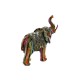 Декоративна фигурка Home ESPRIT Многоцветен Смола Слон 21,5 x 8,5 x 19,5 cm