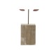 Декоративна фигурка Home ESPRIT Син Червен Естествен Рак 17,5 x 6 x 29 cm (2 броя)