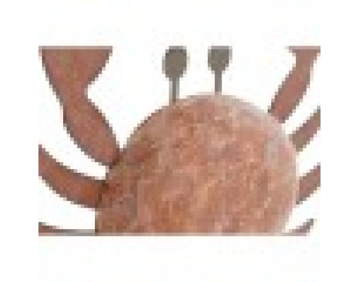 Декоративна фигурка Home ESPRIT Син Червен Естествен Рак 17,5 x 6 x 29 cm (2 броя)