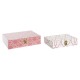 Комплект Декоративни Кутии DKD Home Decor Пластно Дървен (29 x 21 x 8 cm)