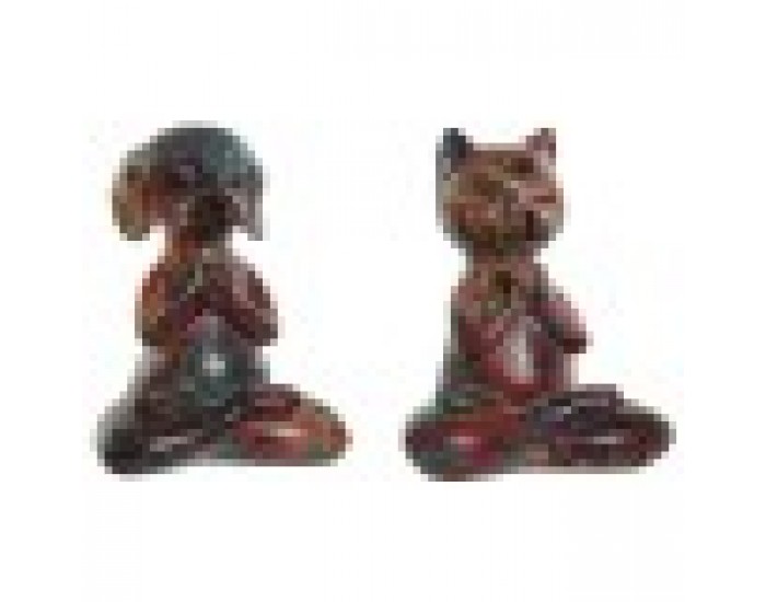 Декоративна фигурка Home ESPRIT Многоцветен Животни 17 x 14 x 22,5 cm (2 броя)