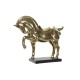 Декоративна фигурка DKD Home Decor Кон Черен Златен Смола (29 x 9 x 25 cm)