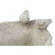 Украса за център на маса Home ESPRIT Сив Птици Shabby Chic 34 x 24 x 12 cm