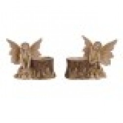 Декоративна фигурка Home ESPRIT Кафяв Фея 18 x 10 x 15 cm (2 броя) - Home esprit