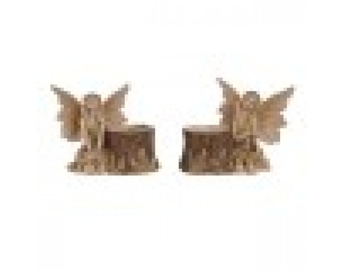 Декоративна фигурка Home ESPRIT Кафяв Фея 18 x 10 x 15 cm (2 броя)