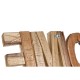 Декоративна фигурка Home ESPRIT Естествен Светло кафяв Град 58 x 4 x 20 cm