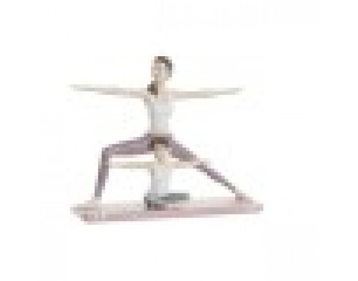 Декоративна фигурка DKD Home Decor Розов Смола Yoga (24 x 6,5 x 19,5 cm)