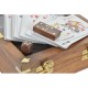 Настолна игра DKD Home Decor Sheesham Кристал Месинг Палисандрово дърво (4 pcs) (17 x 17 x 5.5 cm)