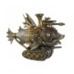 Декоративна фигурка Home ESPRIT Сив Многоцветен Риба 31,5 x 9 x 22 cm - Home esprit
