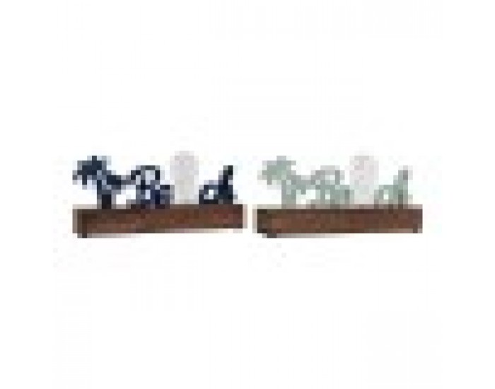 Декоративна фигурка DKD Home Decor Beach LED Дървен MDF (2 pcs) (34 x 8 x 16 cm)