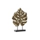 Декоративна фигурка DKD Home Decor Лист Черен Златен Метал Смола Тропически