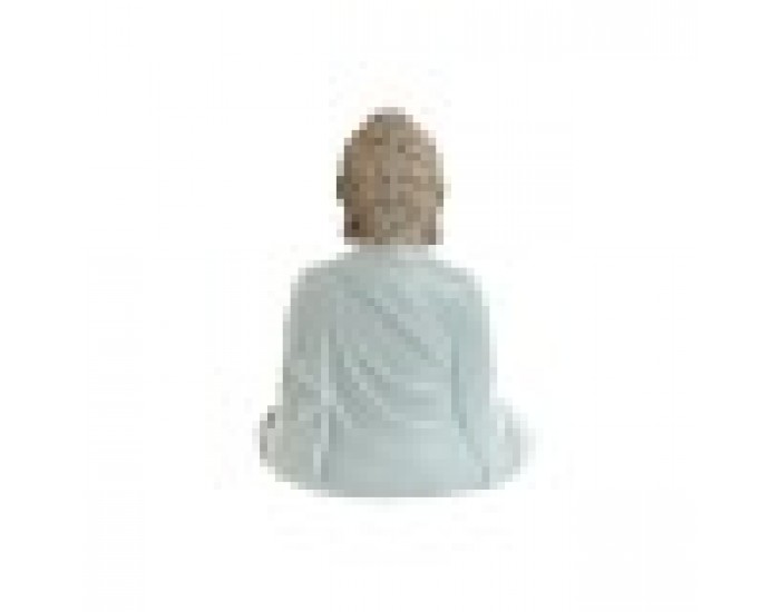 Декоративна фигурка Home ESPRIT Бял Зелен цвят тюркоаз Буда Ориенталски 14 x 10,5 x 18,5 cm (3 броя)