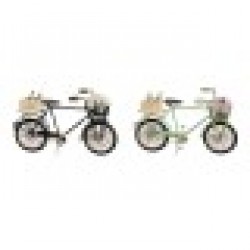 Декоративна фигурка Home ESPRIT Черен Мента Колело Vintage 24 x 9 x 13 cm (2 броя) - Home esprit