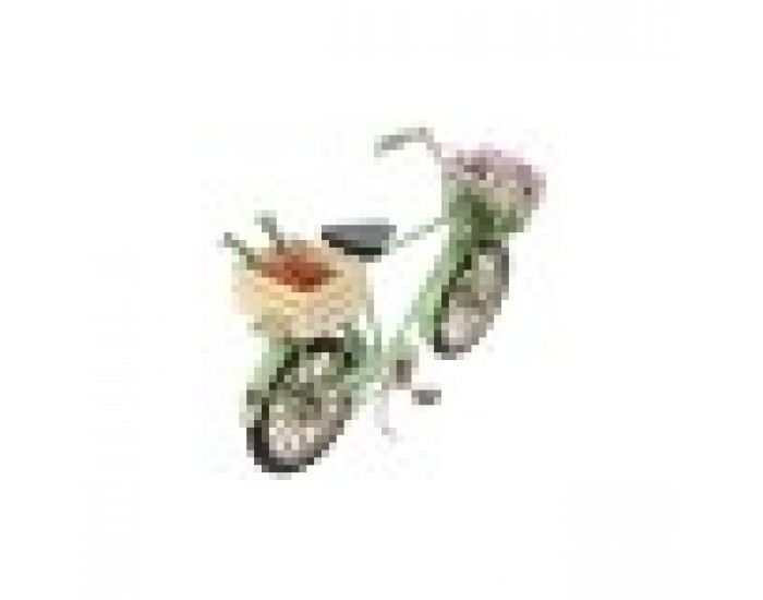 Декоративна фигурка Home ESPRIT Черен Мента Колело Vintage 24 x 9 x 13 cm (2 броя)