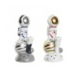 Декоративна фигурка Home ESPRIT Син Бял Червен Сребрист Дама Астронавт 11 x 7 x 24 cm (2 броя) - Home esprit