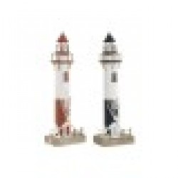 Декоративна фигурка Home ESPRIT Син Бял Червен 11 x 7,5 x 36,5 cm (2 броя) - Home esprit