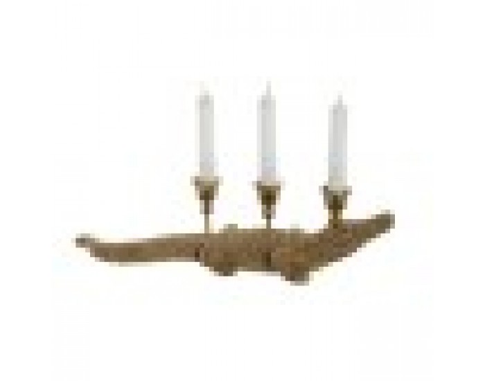 Декоративна фигурка Home ESPRIT Златен Канделабър 42,5 x 12,5 x 11,5 cm