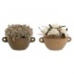 Декоративно Растение Home ESPRIT Цвете 22 x 22 x 14 cm (2 броя) - Home esprit