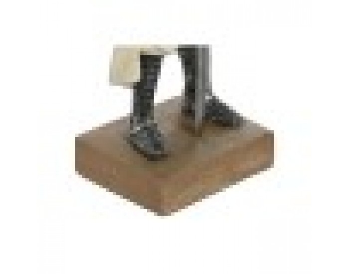 Декоративна фигурка Home ESPRIT Бял Сребрист Смола 10 x 8 x 25 cm (2 броя)
