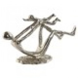 Декоративна фигурка Home ESPRIT Сребрист 25 x 8 x 14 cm (2 броя) - Home esprit