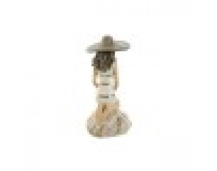 Декоративна фигурка Home ESPRIT Бял Бежов Дама Средиземноморско 12 x 8,5 x 20 cm (2 броя)