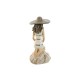 Декоративна фигурка Home ESPRIT Бял Бежов Дама Средиземноморско 12 x 8,5 x 20 cm (2 броя)