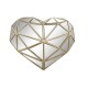 Декоративна фигурка DKD Home Decor Кристал Сърце Златен Смола (26 x 5 x 21 cm)