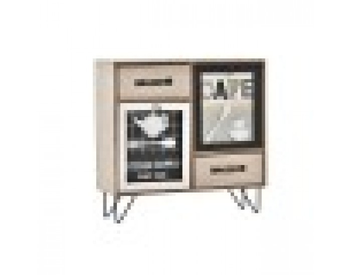 Многофункционален Органайзер DKD Home Decor Кухня Кристал Метал Дървен MDF Shabby Chic (30 x 10 x 29 cm)