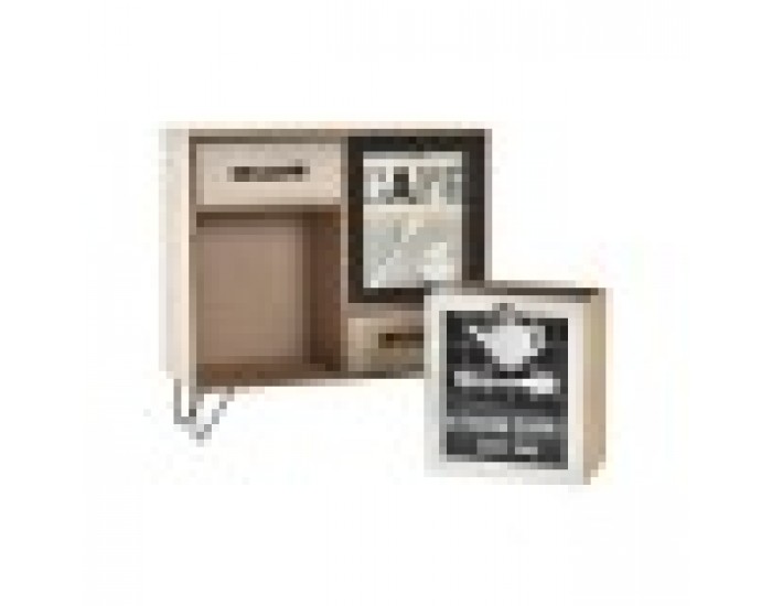 Многофункционален Органайзер DKD Home Decor Кухня Кристал Метал Дървен MDF Shabby Chic (30 x 10 x 29 cm)