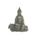 Декоративна фигурка DKD Home Decor Фибростъкло Буда Завършек със състаряващо покритие (38 x 25 x 43 cm)