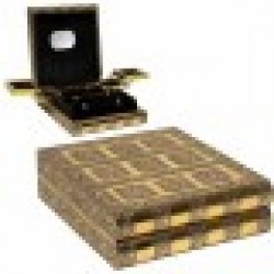 Кутия за бижута Alexandra House Living Златен Алуминий Дървен MDF 15 x 7 x 30 cm - Alexandra house living