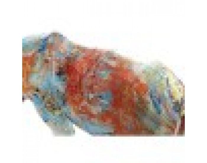 Декоративна фигурка DKD Home Decor Смола Многоцветен Носорог (34 x 12,5 x 16,5 cm)