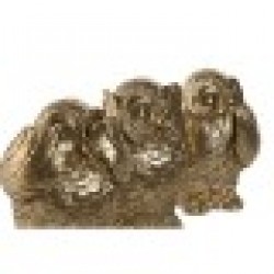 Декоративна фигурка Home ESPRIT Златен Бухал 11 x 11 x 15 cm (3 броя) - Home esprit