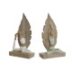Декоративна фигурка Home ESPRIT Бял Зелен Scandi 15,5 x 7,5 x 26,5 cm (2 броя)