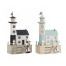 Декоративна фигурка Home ESPRIT Син Морско син 17 x 8,5 x 30 cm (2 броя) - Home esprit