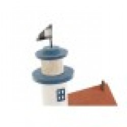 Декоративна фигурка Home ESPRIT Син Червен Многоцветен 17 x 8,5 x 30 cm (2 броя) - Home esprit