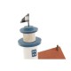 Декоративна фигурка Home ESPRIT Син Червен Многоцветен 17 x 8,5 x 30 cm (2 броя)
