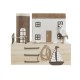 Декоративна фигурка Home ESPRIT Син Червен Многоцветен 17 x 8,5 x 30 cm (2 броя)
