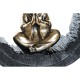 Декоративна фигурка DKD Home Decor Черен Златен Смола Монах (20,8 x 6,5 x 18,5 cm) (2 броя)
