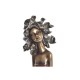 Декоративна фигурка DKD Home Decor Дама Червен Златен цвят тюркоаз Смола Модерен (20 x 9 x 23 cm) (2 броя)