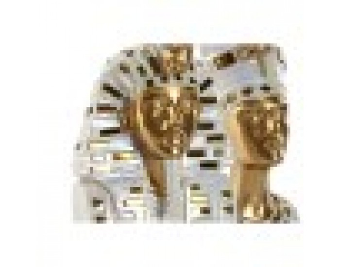 Декоративна фигурка Home ESPRIT Бял Златен Смола Ориенталски Египтянин 11 x 8,5 x 17 cm (2 броя)