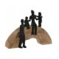 Декоративна фигурка Home ESPRIT Кафяв Черен Семейство 26,5 x 9 x 20 cm - Home esprit