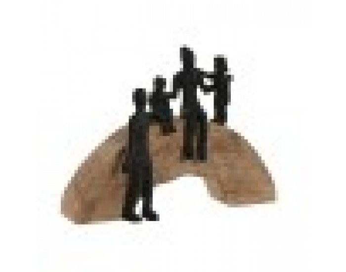 Декоративна фигурка Home ESPRIT Кафяв Черен Семейство 26,5 x 9 x 20 cm