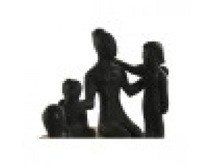 Декоративна фигурка Home ESPRIT Кафяв Черен Семейство 26,5 x 9 x 20 cm